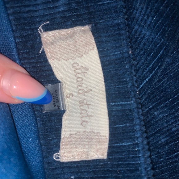 BLUE VELVET SKIRT - Picture 7 of 8